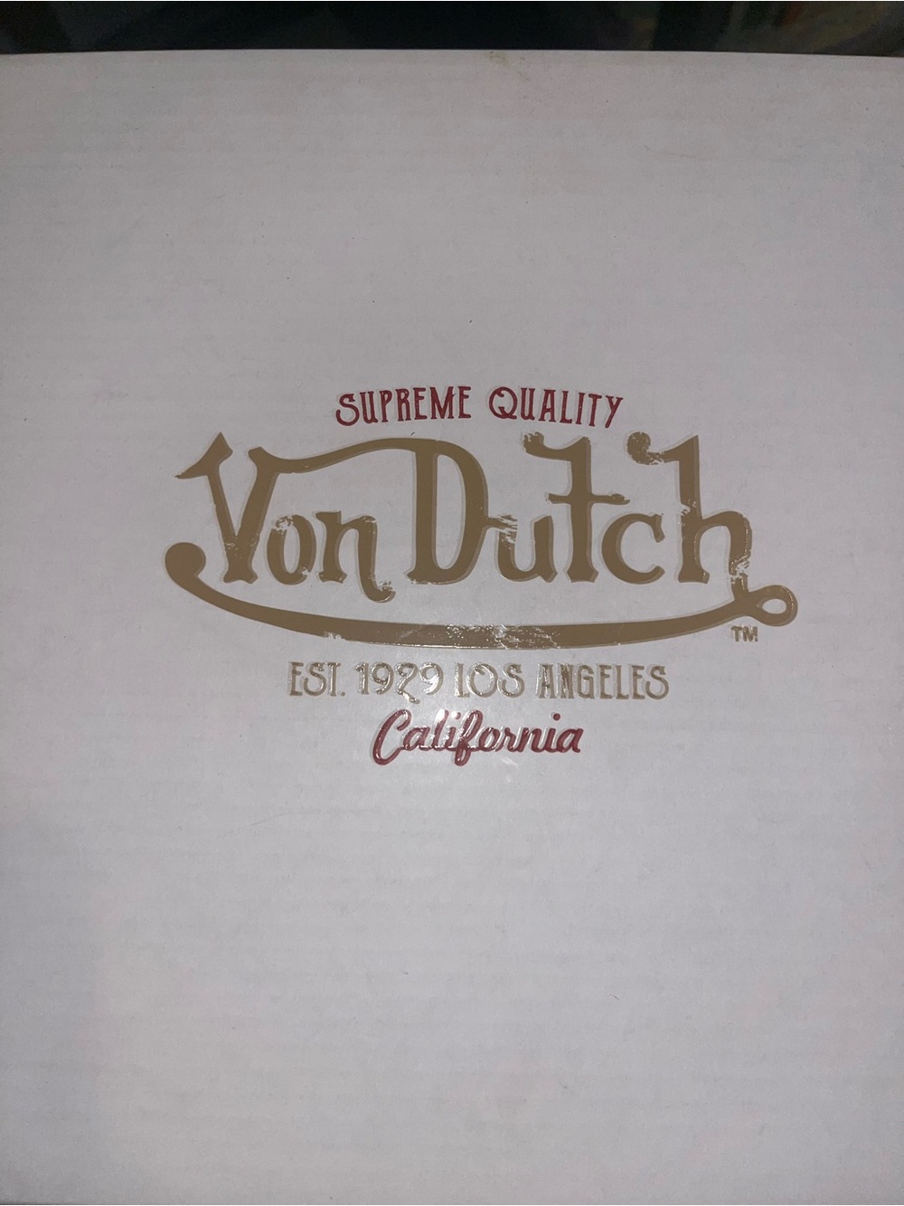 Von Dutch Orange Dome Mini Bag with White Trim - Picture 2 of 3